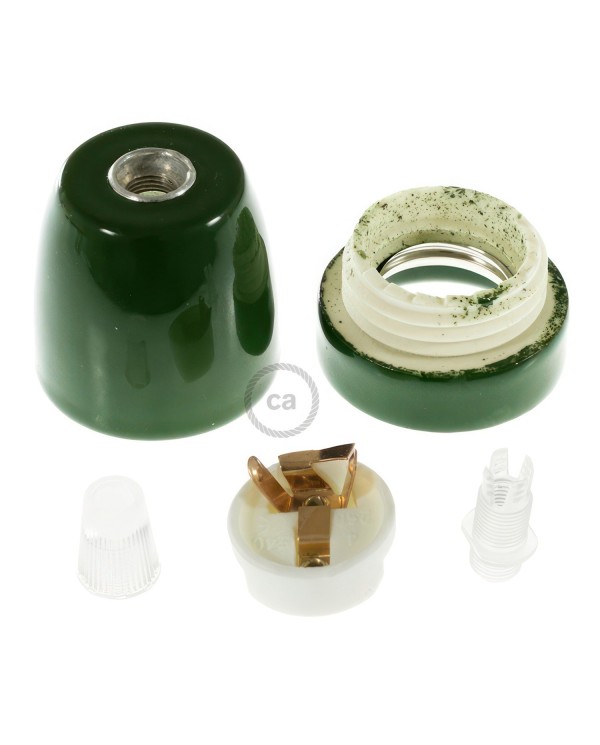 Kit douille E27 en porcelaine
