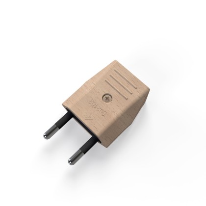Creative stekker 2-polig Europlug 10A - houteffect