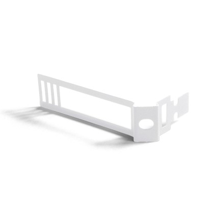 Metalen kabelbinderclip voor touwen met een diameter van 24 mm - wit