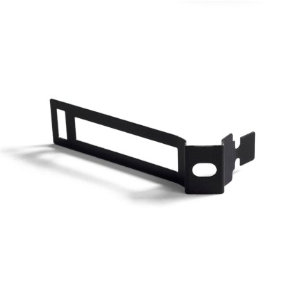 Clips passe-câbles métalliques pour cordon 30mm diamètre - Noir