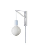 Metalen muurlamp met stekker