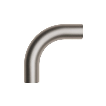 Tube d'extension 5 cm incurvé en métal - Titane satiné