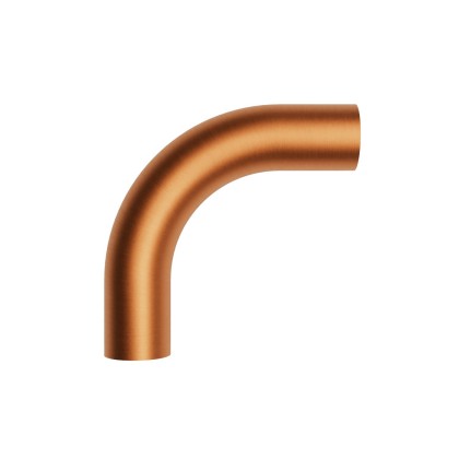 Tube d'extension 5 cm incurvé en métal - Cuivre satiné