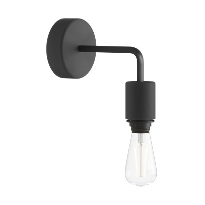 Fermaluce voor EIVA ELEGANT lampenkap met L-vormige arm, aansluitkap en IP65 waterdichte fitting - zwart