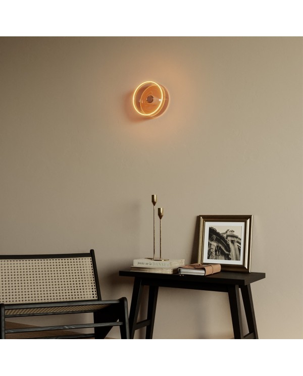 Wandlamp met smoky Ghost bol