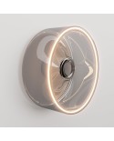 Wandlamp met smoky Ghost bol