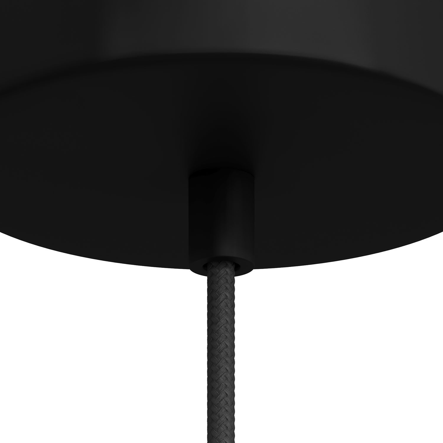 Cilindrische metalen kabelklem compleet met pendelbuis, moer en ring - 2 stuks