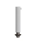 Cilindrische metalen kabelklem van 7 cm, compleet met pendelbuis, moer en ring