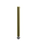 Cilindrische metalen kabelklem van 15 cm, compleet met pendelbuis, moer en ring