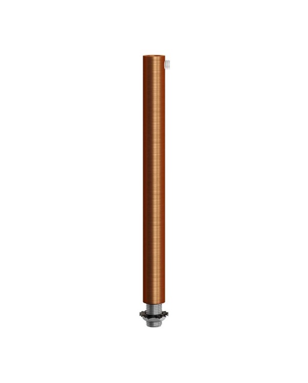 Serre-câble cylindrique en métal long 15 cm avec tige, écrou et rondelle