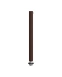 Cilindrische metalen kabelklem van 15 cm, compleet met pendelbuis, moer en ring