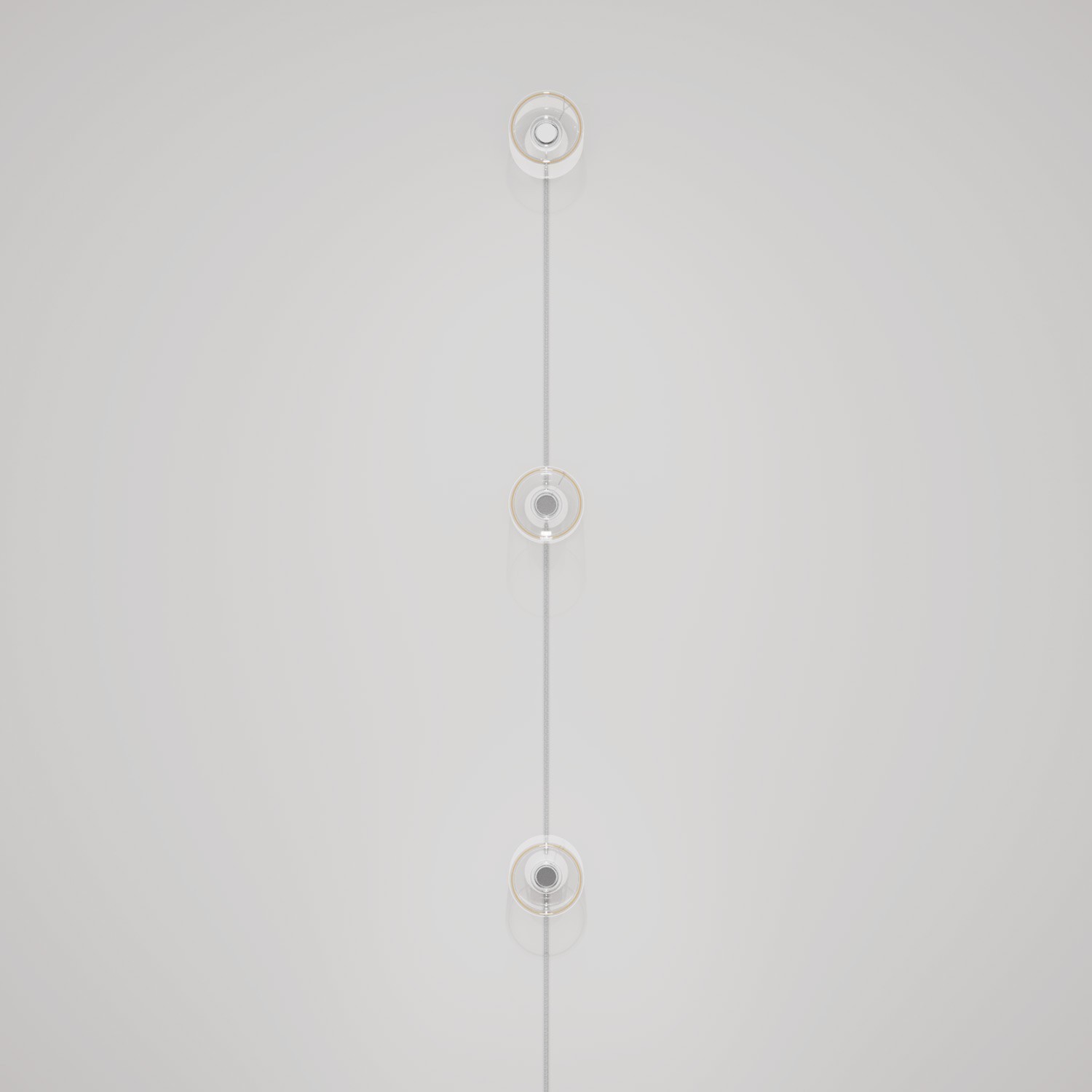 Spostaluce wandlamp met stekker en 3 Ghost lichtbronnen