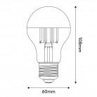 Ampoule LED Demi Sphère Or Goutte A60 7W 650Lm E27 2700K Dimmable - A12