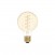 LED Gouden LED Carbon Filament lamp C05 Gebogen Spiraal Globe G80 4W E27 Dimbaar 1800K