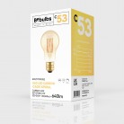 LED Gouden LED Carbon filament lamp C53 Drop A60 7W E27 Dimbaar 2700K