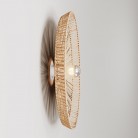 Wand- en plafondlamp met Tahiti raffia lampenkap