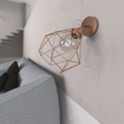 Fermaluce Metallo 90° met Diamond lampenkap, verstelbare metalen muurlamp