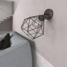 Fermaluce Metallo 90° met Diamond lampenkap, verstelbare metalen muurlamp
