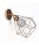 Fermaluce Metallo 90° met Diamond lampenkap, verstelbare metalen muurlamp