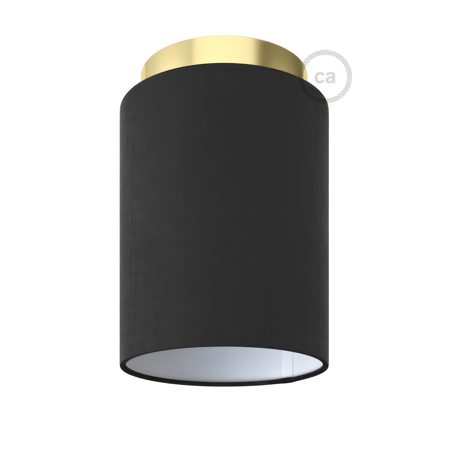 Fermaluce Metal avec Abat-Jour Cylindre, pour montage mural ou au plafond