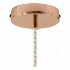 Suspension fabriquée en Italie avec câble textile et douille en aluminium moleté