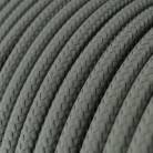 Suspension fabriquée en Italie avec câble textile, abat-jour Vase en céramique et finition en métal - complète avec ampoule