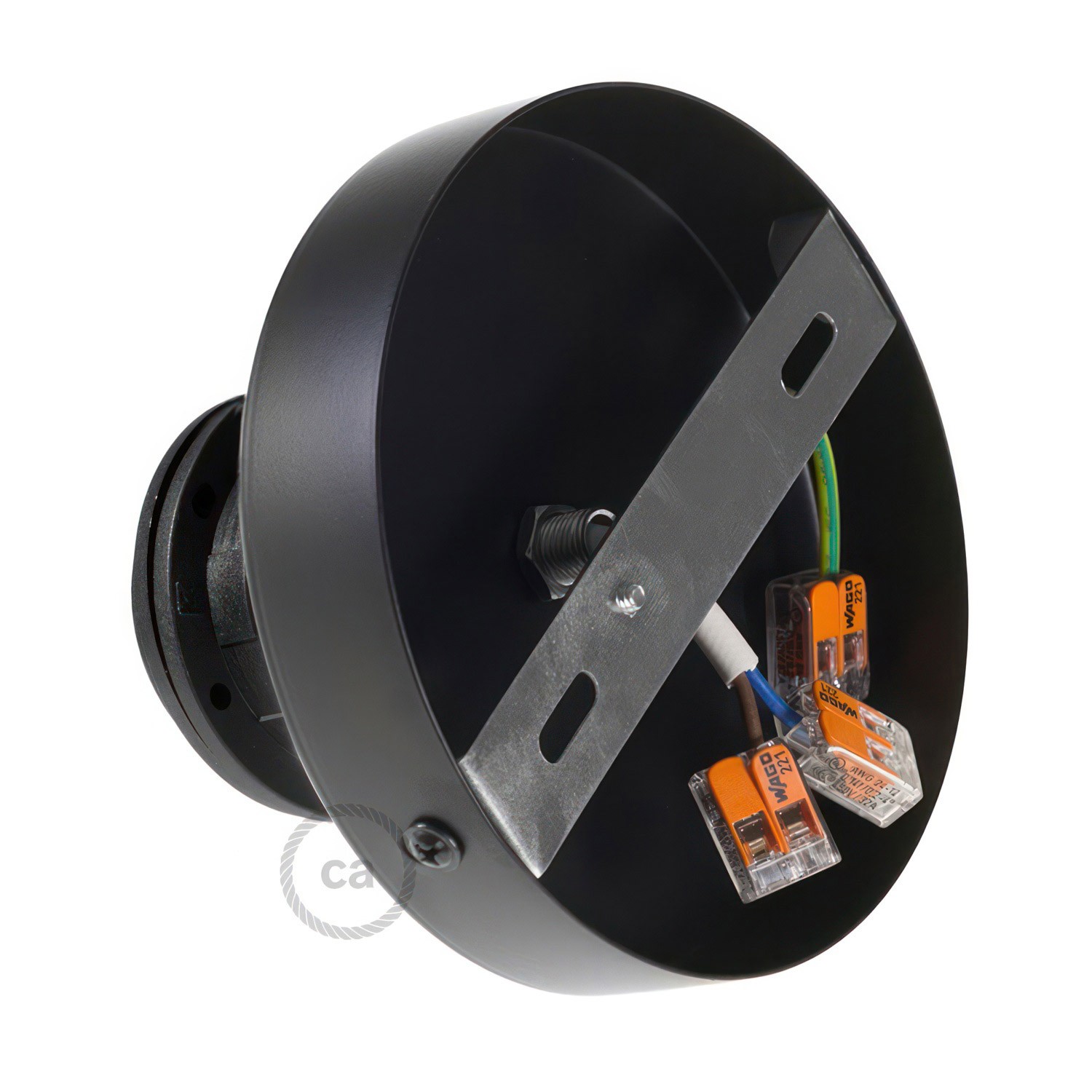 Fermaluce Métal, avec support de lampe fileté E27, source lumineuse murale ou plafonnier en métal
