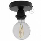 Fermaluce Métal, avec support de lampe fileté E27, source lumineuse murale ou plafonnier en métal