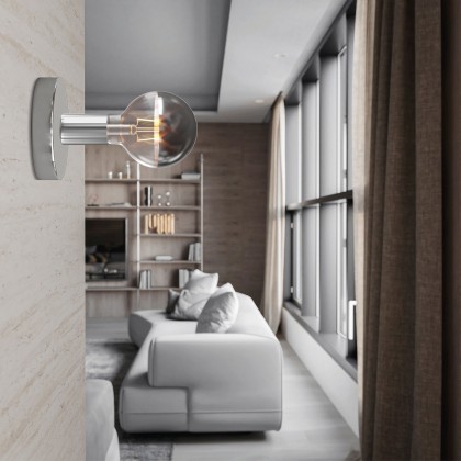 Fermaluce metalen lamp met Globe LED lichtbron