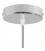 Strak design 1-gaats 120 mm. cilindrische metalen plafondkap