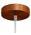 Strak design 1-gaats 120 mm. cilindrische metalen plafondkap