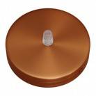 Strak design 1-gaats 120 mm. cilindrische metalen plafondkap