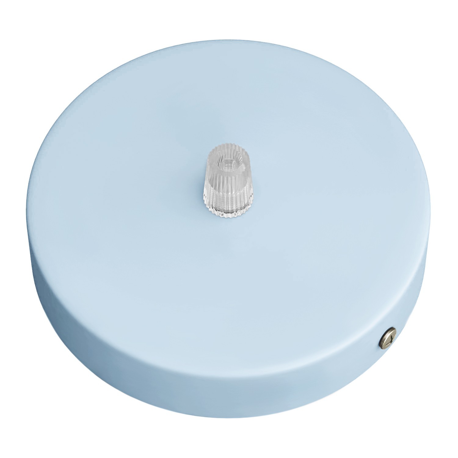 Strak design 1-gaats 120 mm. cilindrische metalen plafondkap