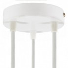 Strak design 3-gaats 120 mm. cilindrische metalen plafondkap