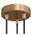 Strak design 3-gaats 120 mm. cilindrische metalen plafondkap