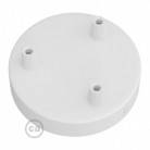 Strak design 3-gaats 120 mm. cilindrische metalen plafondkap