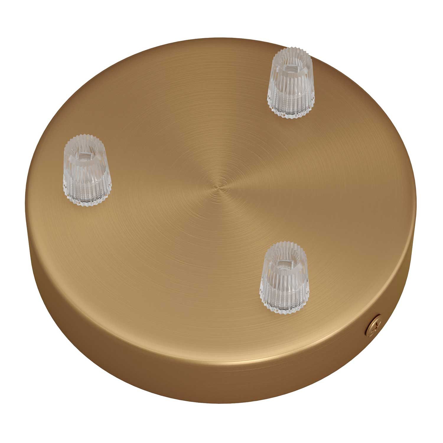 Strak design 3-gaats 120 mm. cilindrische metalen plafondkap