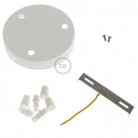 Strak design 3-gaats 120 mm. cilindrische metalen plafondkap