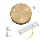 Strak design 3-gaats 120 mm. cilindrische metalen plafondkap