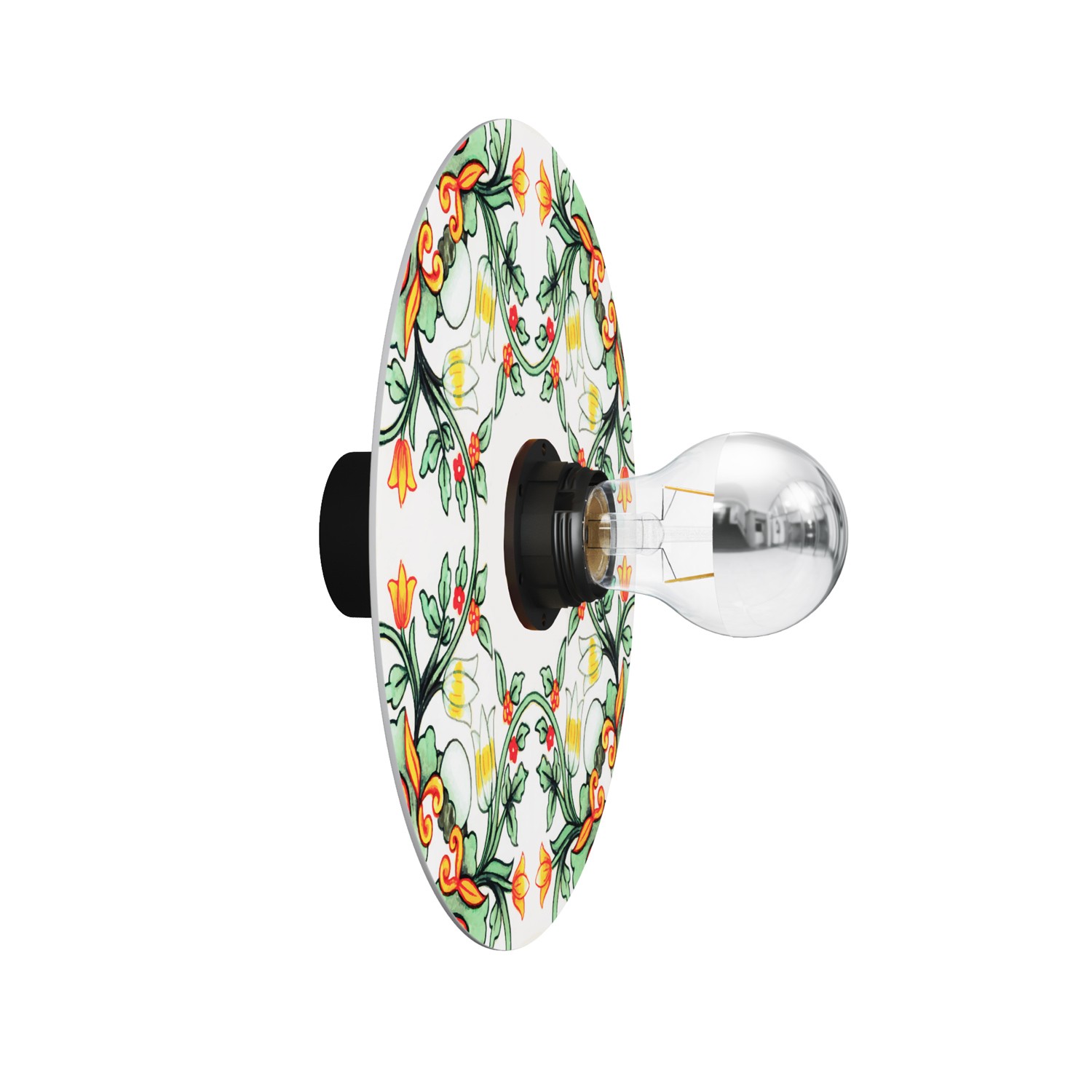 Wand- of plafondlamp met majolica lampenkap - IP44 Waterdicht