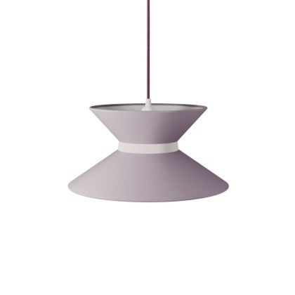 Stoffen lampenkap Clessidra - lila canvas