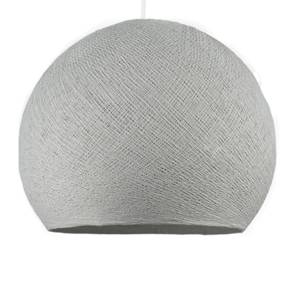 Abat-jour Cupola en fil - 100% fait main - Polyester Gris perle