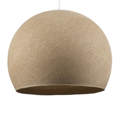 Abat-jour Cupola en fil - 100% fait main - Polyester Sable