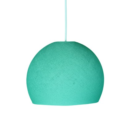 Abat-jour Cupola en fil - 100% fait main - Polyester Turquoise