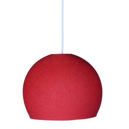 Abat-jour Cupola en fil - 100% fait main - Polyester Rouge
