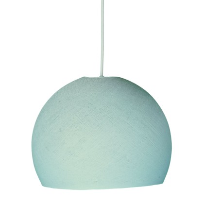 Abat-jour Cupola en fil - 100% fait main - Polyester Bleu poudré