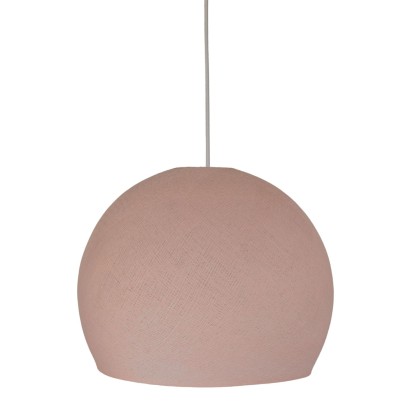 Abat-jour Cupola en fil - 100% fait main - Polyester Dragée rose