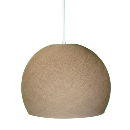 Abat-jour Cupola en fil - 100% fait main - Polyester Cappuccino