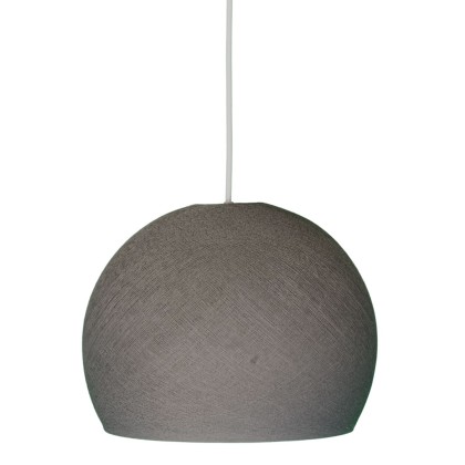 Abat-jour Cupola en fil - 100% fait main - Polyester Graphite