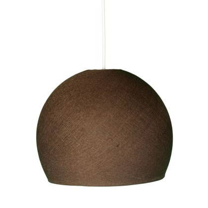 Abat-jour Cupola en fil - 100% fait main - Polyester Chocolat